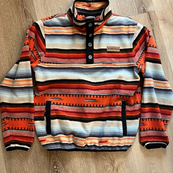 Cinch Other - Cinch Multicolor Striped Pullover - Size 10 Youth